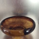 Old glass paste table center