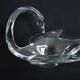 Coupe Vide-poche cristal de Vannes Le Châtel en forme de Cygne