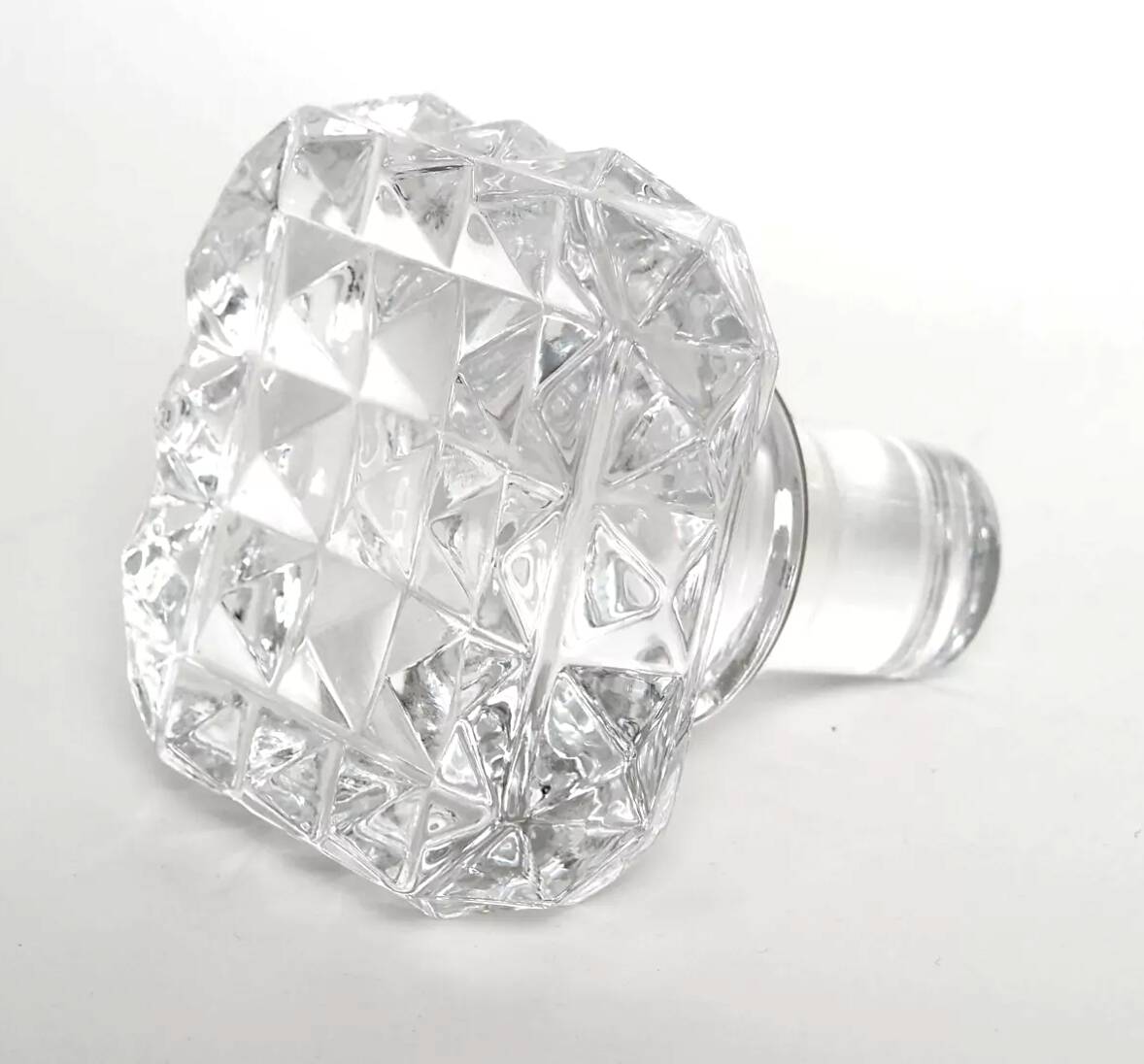 Carafe whisky en cristal motif damier