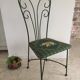 Chaise de jardin en acier et tissu