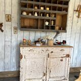 Buffet peinture craquelée
