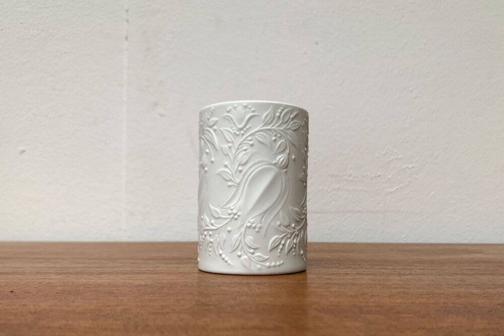 White German porcelain vase from the mid-century by Bjørn Wiinblad for Rosenthal, 1960s.