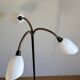 Wrought iron and brass floor lamp - Sweden, 1940s/1950s