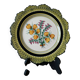 Henriot Quimper wall plate | gorse & heather flowers 1945/70
