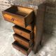 Chiffonnier / small furniture style Louis XVI marquetry on marble and bronze