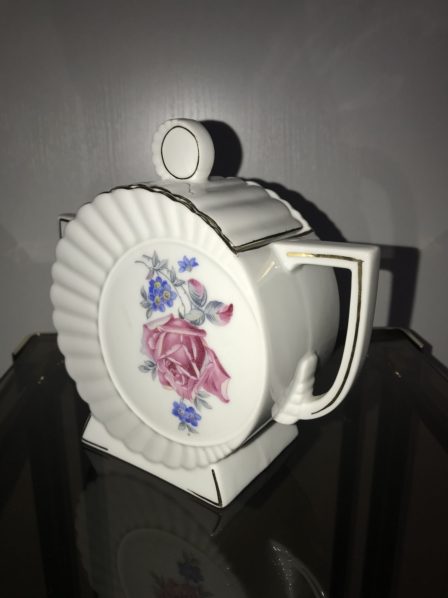 Duo cafetière et sucrier en porcelaine Made in Slovakia