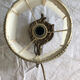 2 lampes de chevet Vintage à poser pied bougie en laiton
