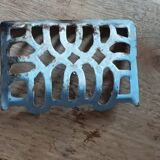 Soap dish Patinated blue enameled metal dpmc 0923216