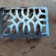 Soap dish Patinated blue enameled metal dpmc 0923216