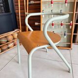 Hitier school chair in metal and wood