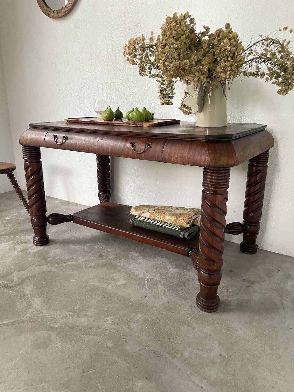 Bureau console acajou 1900