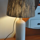 Vintage stoneware bottle lamp