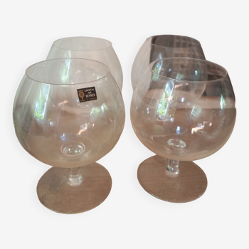 Set of 4 Cristal de Sèvres balloon glasses