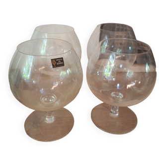 Lot 4 verres ballons Cristal de Sèvres