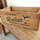 Wooden chocolate poulain case 1950