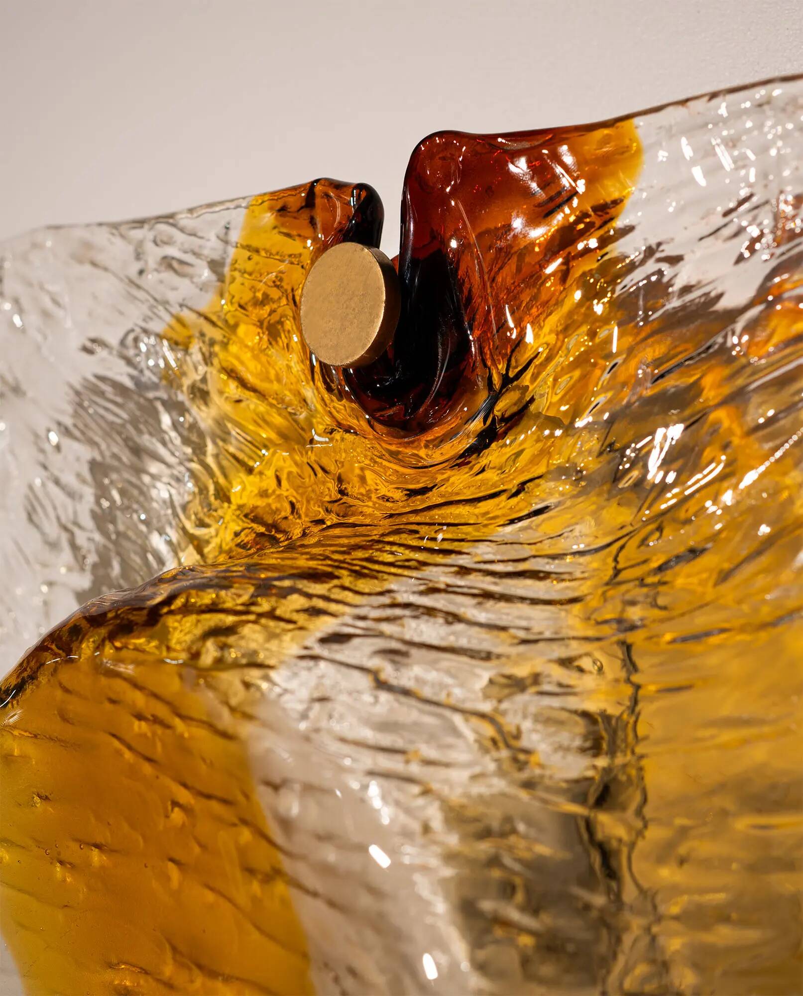 Toni Zuccheri, large wall lamp for Venini, Italy 1960's