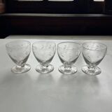 10 verre à vin ciselé 1960