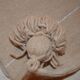 Moroccan pompon pillow 48x48cm brown