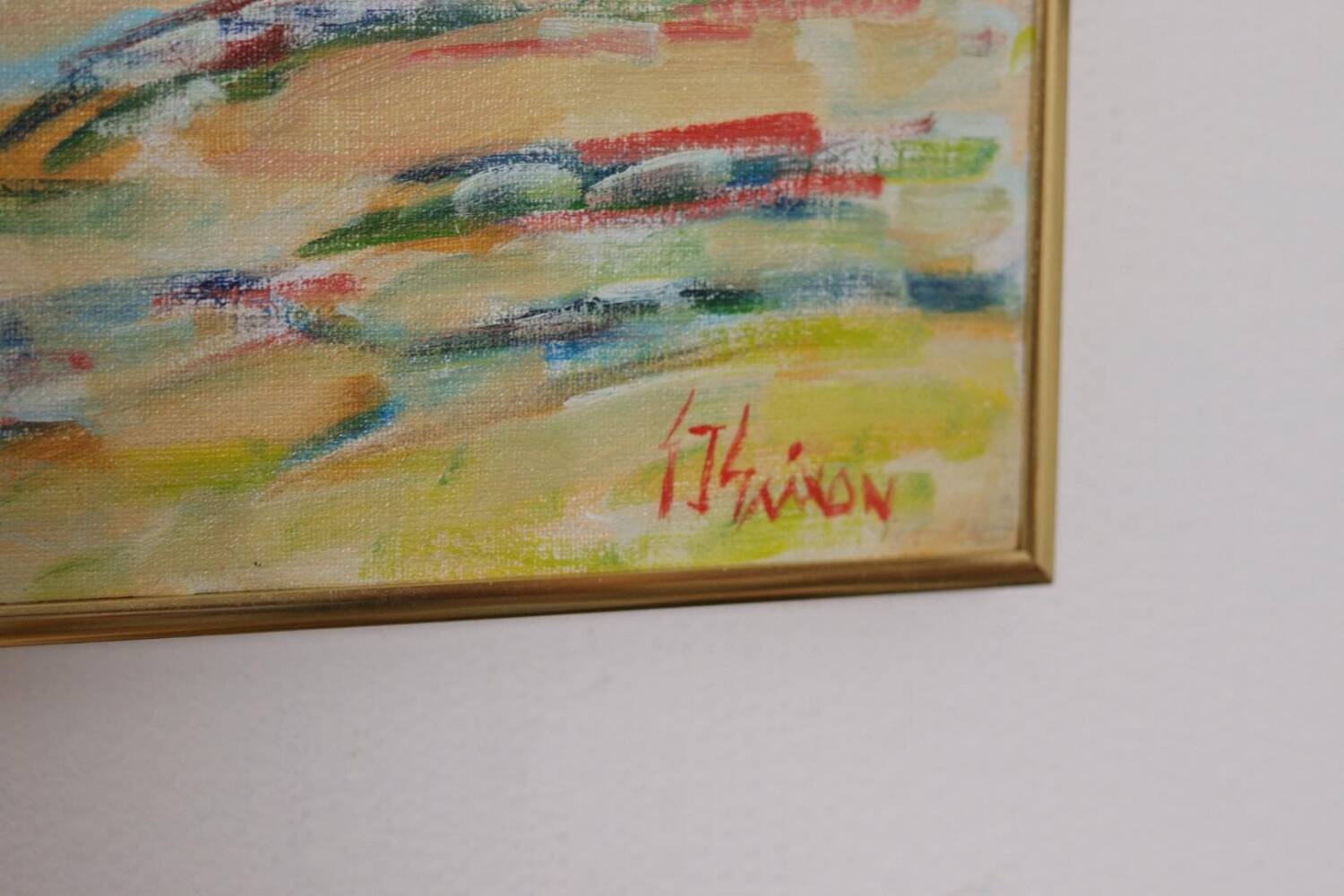 Swedish Oil on Canvas – “Sapri, Italy” by Gunnar Ingemar Erixon