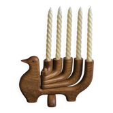 Wooden candle holder - Candelabro Paloma