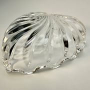 Petite coupelle en cristal forme coquillage – Vide-poche ou porte-bijo