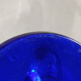 Crystal vase in the shape of horn of plenty, signed lVV