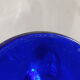 Crystal vase in the shape of horn of plenty, signed lVV