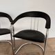 Chaises de bureau arrben italie années 70 chrome