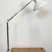 White table lamp by josef hurka for napako, 1960s