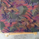 Resting rattan chair - rests feet