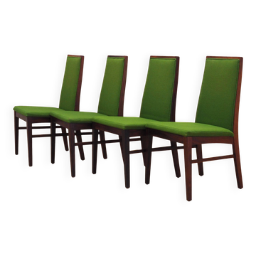 4 chaises danoises en palissandre Dyrlund, années 1970