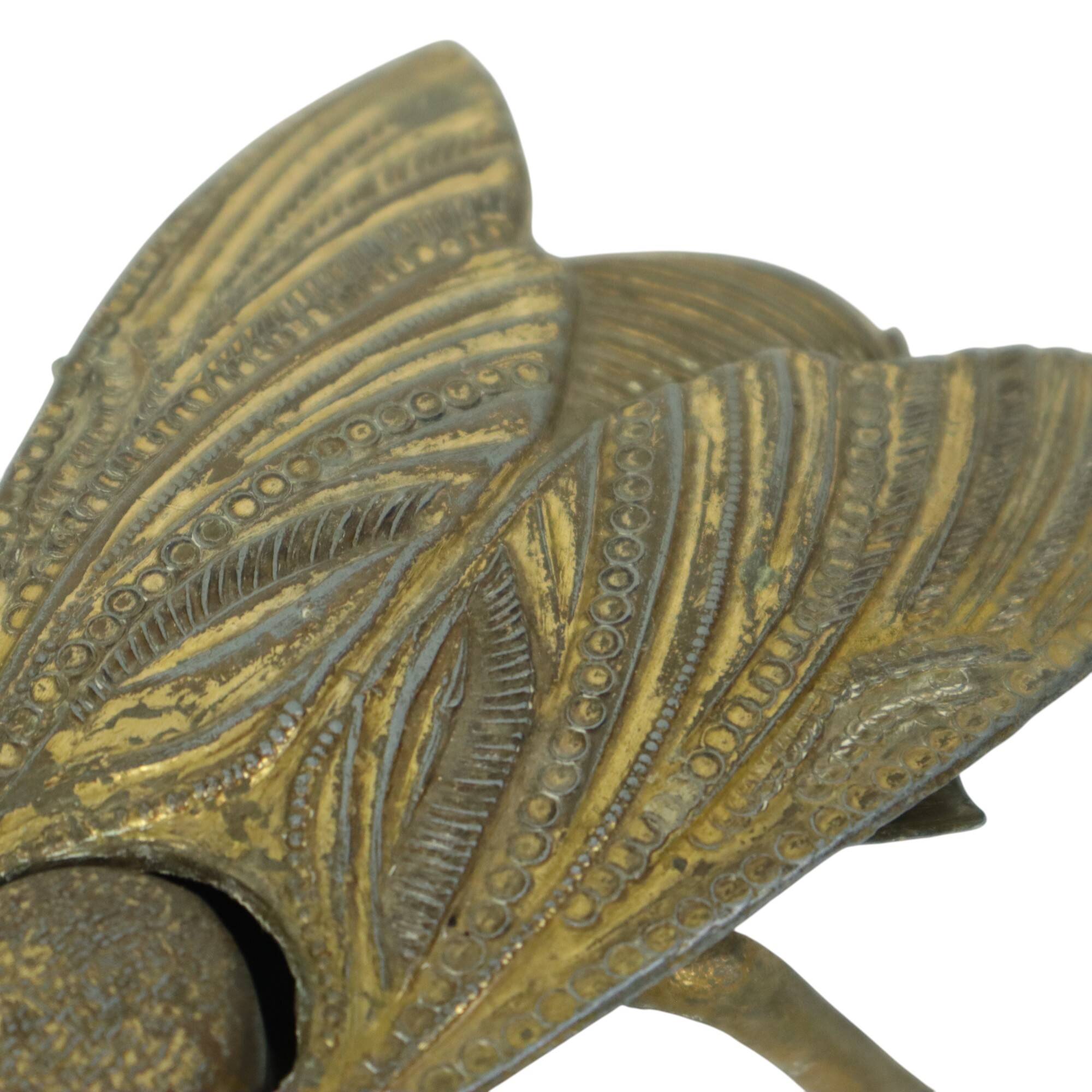 Vintage Copper Ashtray Figurine Fly Brass Italy 1960s