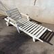 Wooden chaise longue