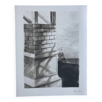 Pierre skira, a lock, 1978. original lithograph signed in pencil.