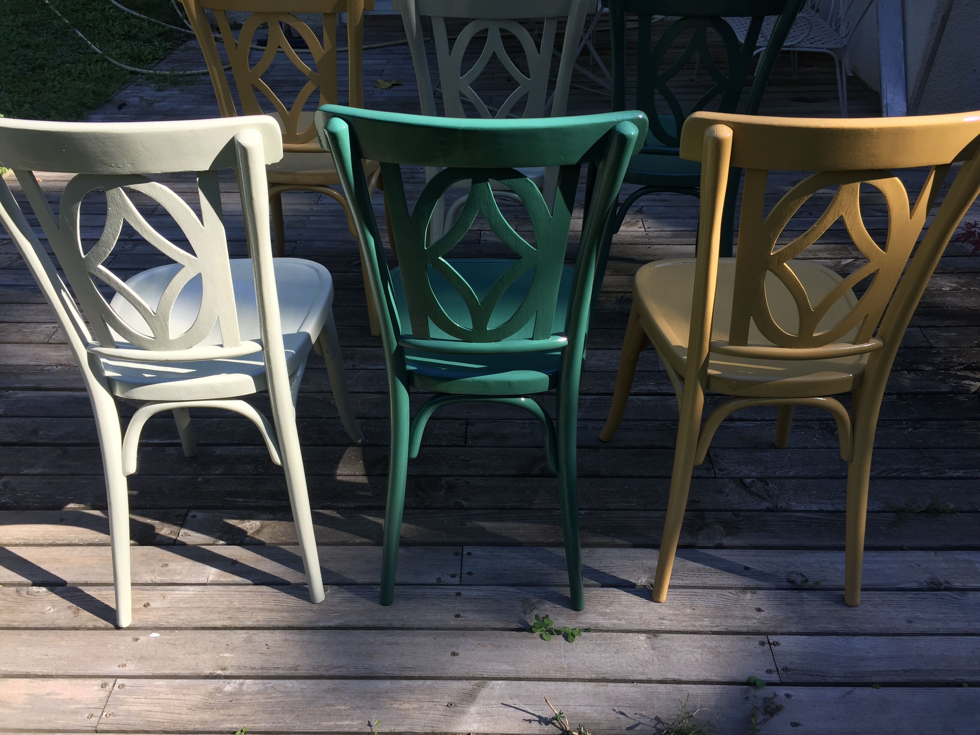 Lot of 6 vintage Baumann chairs