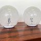 Pair of design mid century artglass Table Lamps, 1980s - Czechoslovakia