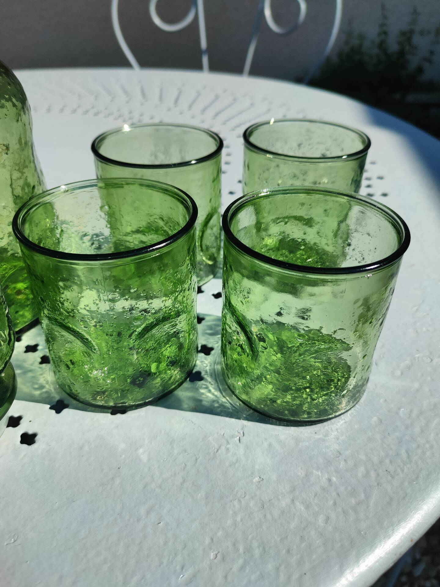 Carafe et verre Vintage