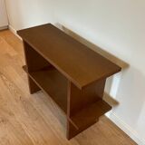 Shelves in ash with Iroko finish
