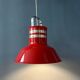 Suspension « Bucket » rouge Space Age par Ateljé Lyktan