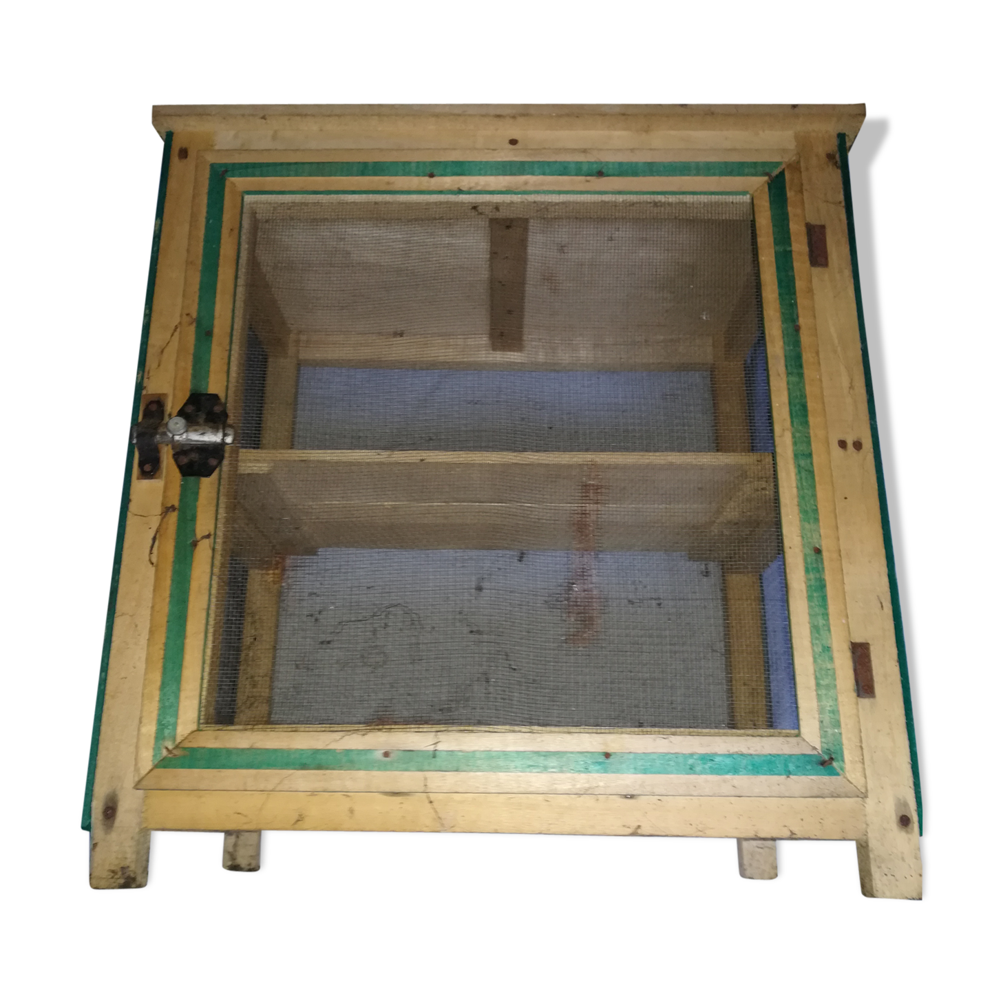 Former pantry wood and iron fence