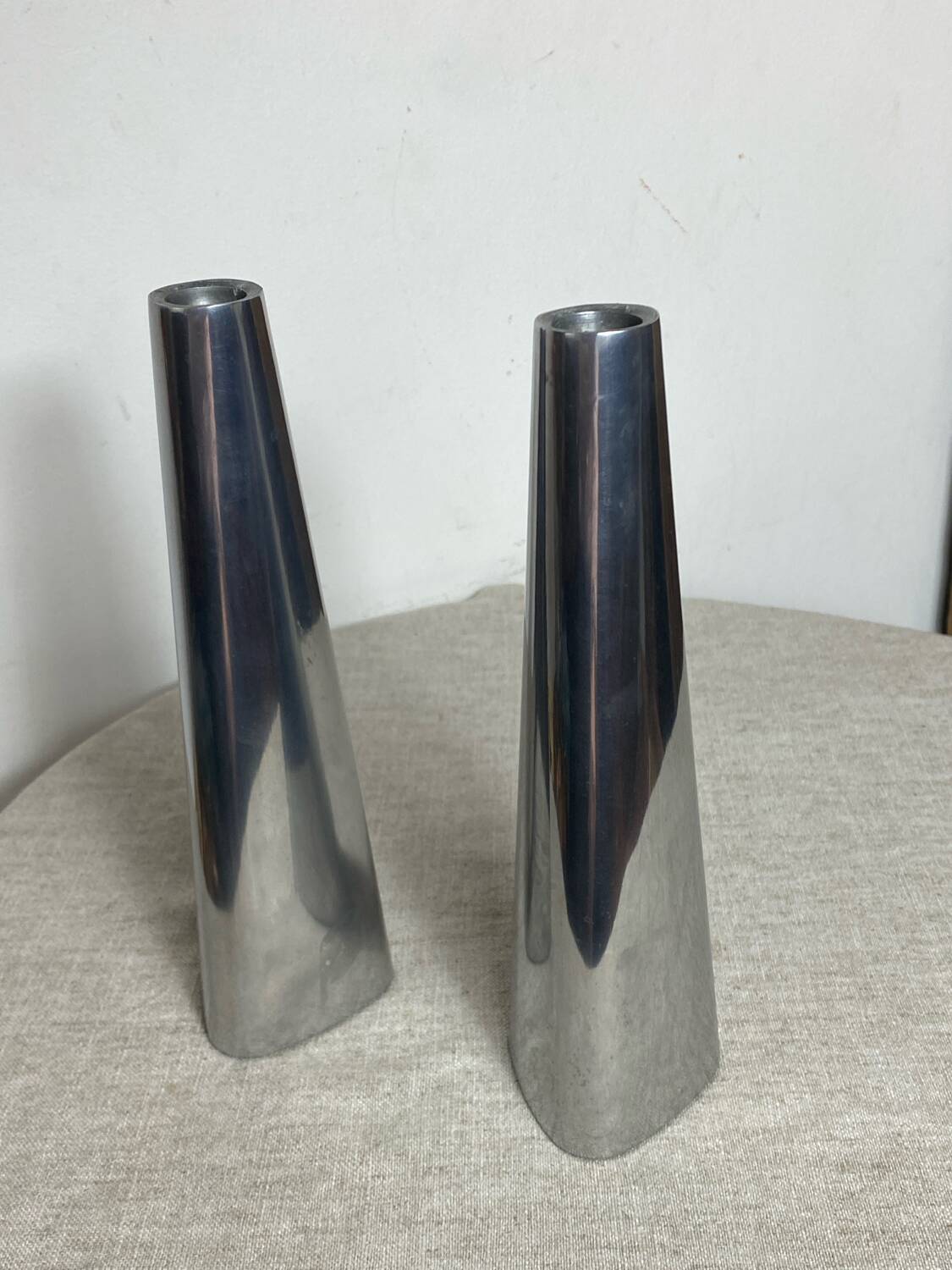 Pair of Swedish design candlesticks, Ehlen Johansson