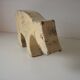 Wooden old toy bear