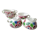6 Villeroy Boch Mettlach earthenware teacups