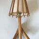 Vintage rattan wall lamp design 60 years