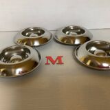 Four Belgium M stainless steel egg cups