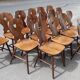 Lot 16 chairs bistro brasserie chalet deco mountain