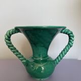 Vallauris vase signed Luc