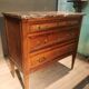 Louis XVI style chest of drawers with marble top
