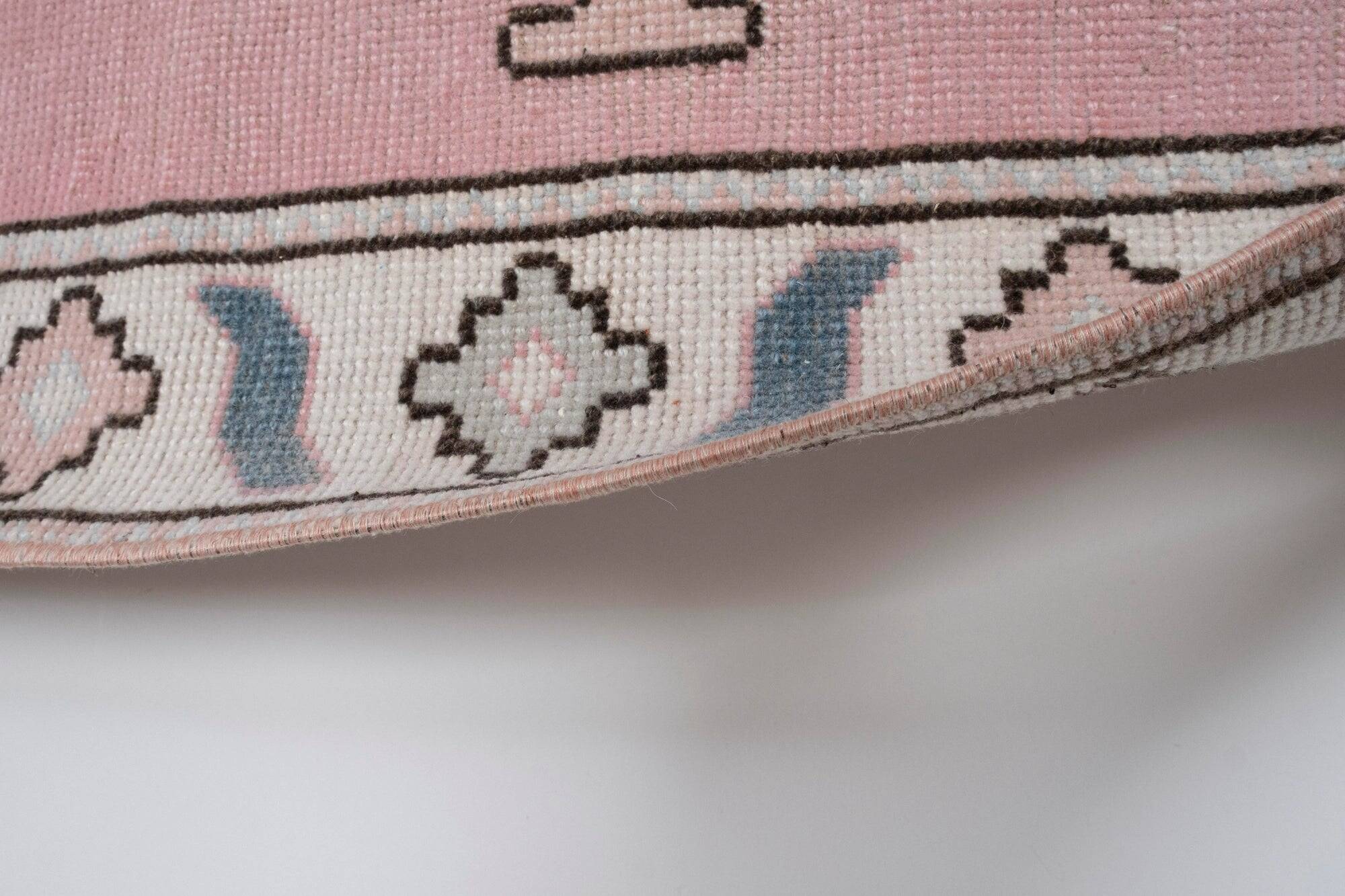 Vintage Turkish hallway rug 75x397 cm