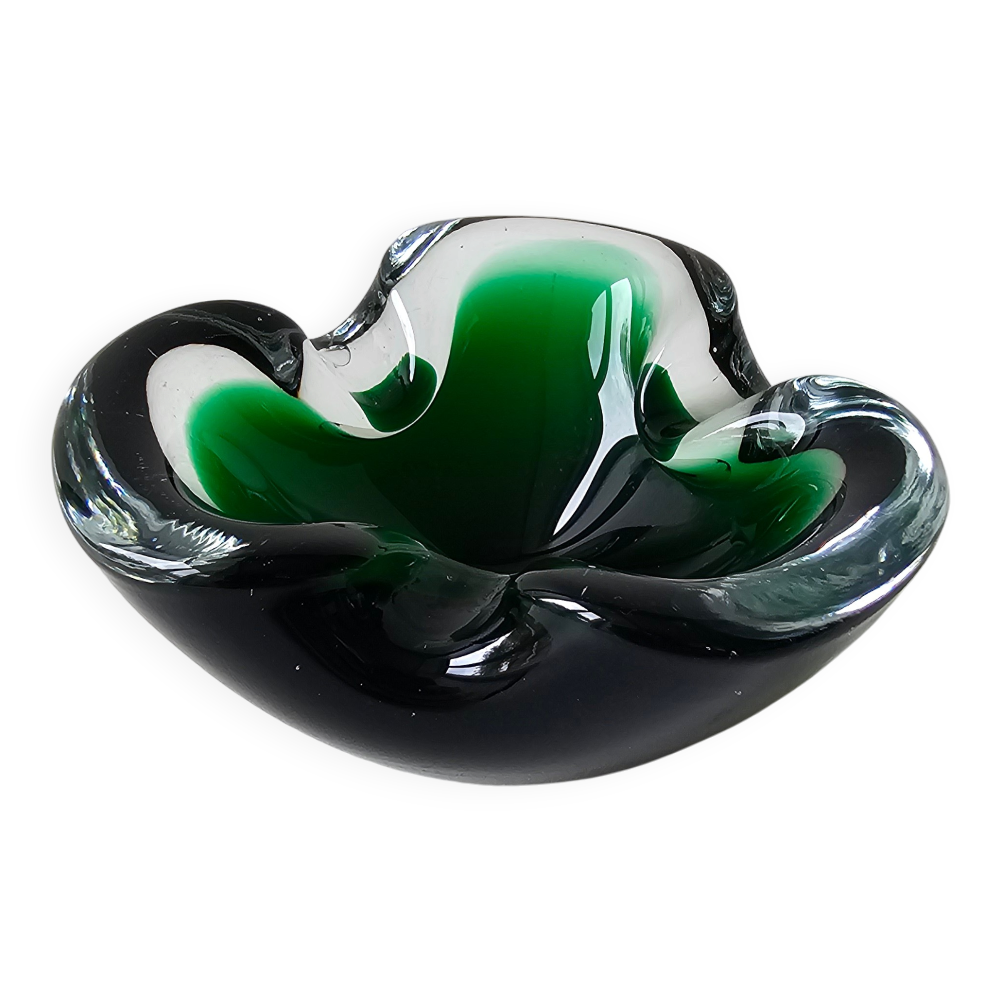 Murano Glass Ashtray Designed by Flavio Poli - 1960s